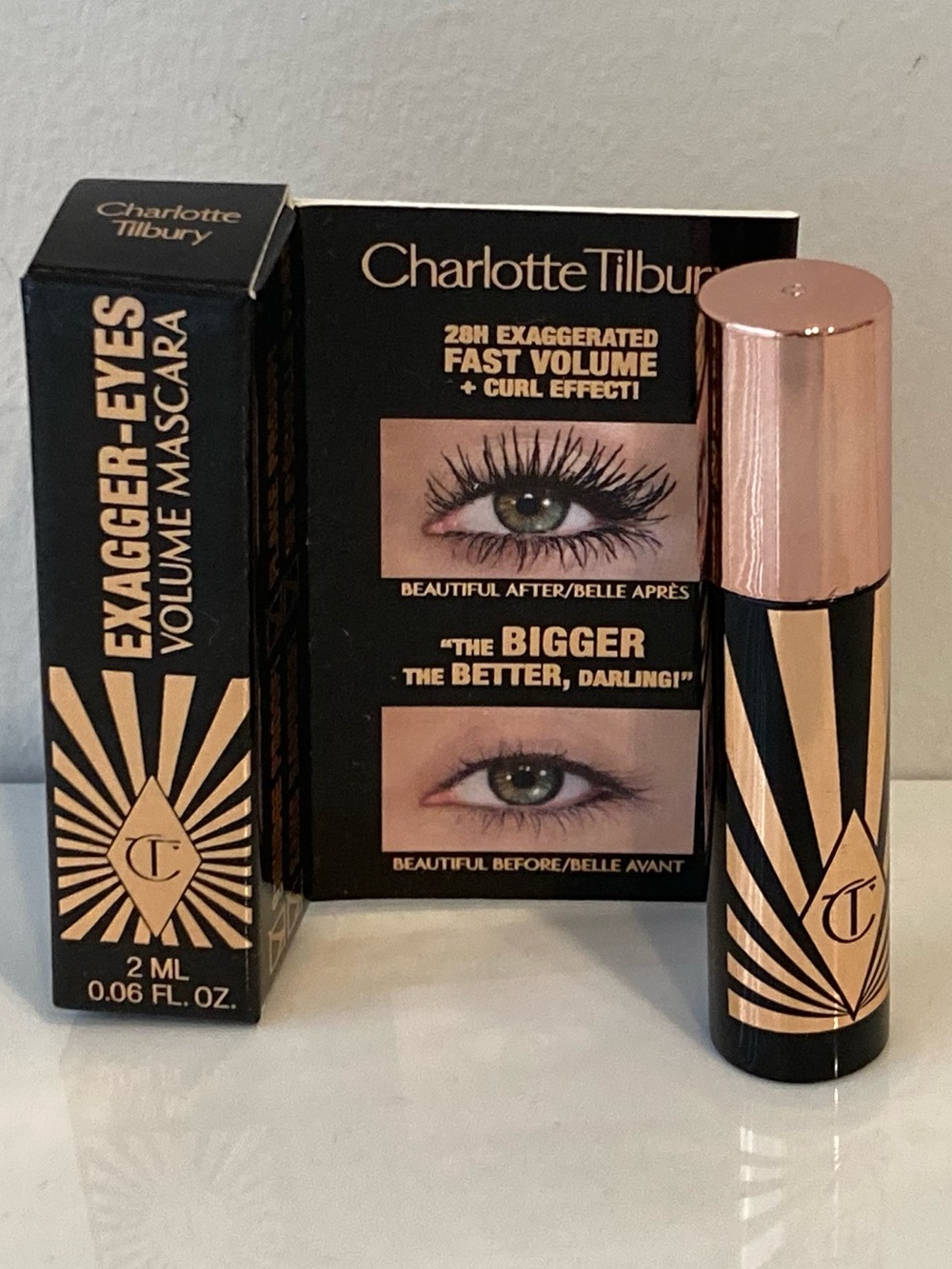 5/$25 Charlotte Tilbury Exagger-Eyes Volume Mascara in Black 2ml